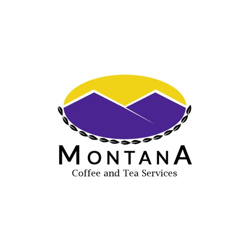 Montain logo concept for Coffe and Tea Service