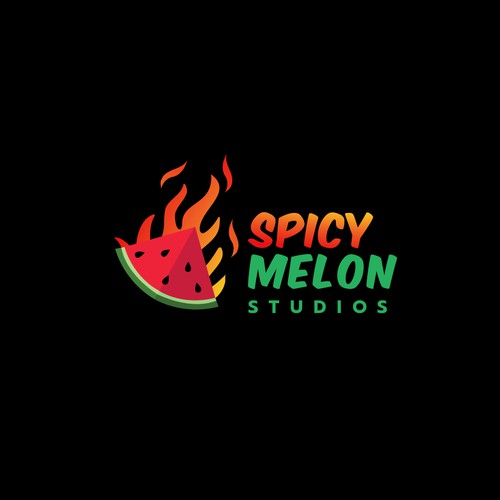 Redesign a Watermelon Slice on Fire for Spicy Melon Studios!