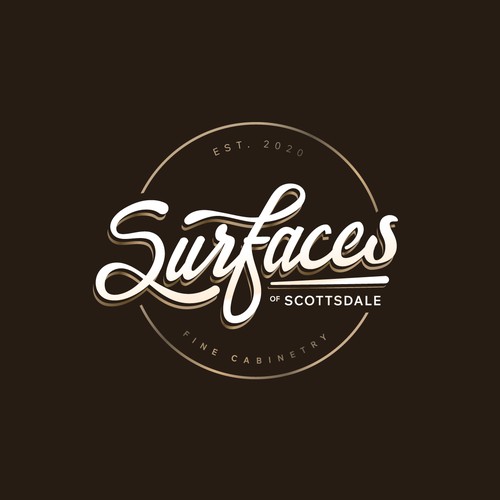 Custom typography for Surfaces of Scottsdale