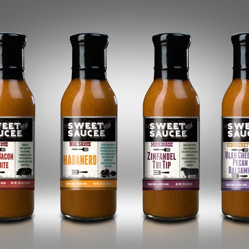Help Reinvent Sweet and Saucee Gourmet Sauce Labels!