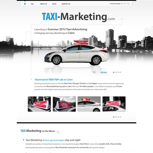 website design for Taxi-Marketing  Taxi-Marketing.com