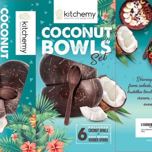 Kitchemy Coconut Bowls Set