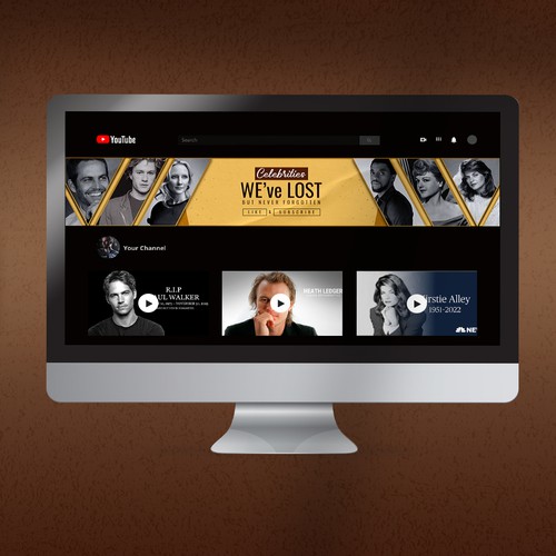 YouTube Banner Celebrity Design