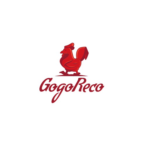 Création d'un funky chicken pour "GogoReco", jeune start upétudiante qui dépote