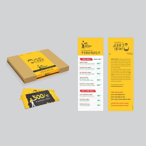 food packaging and menu design