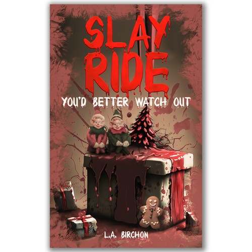 Horror Christmas Novel Book Cover Design