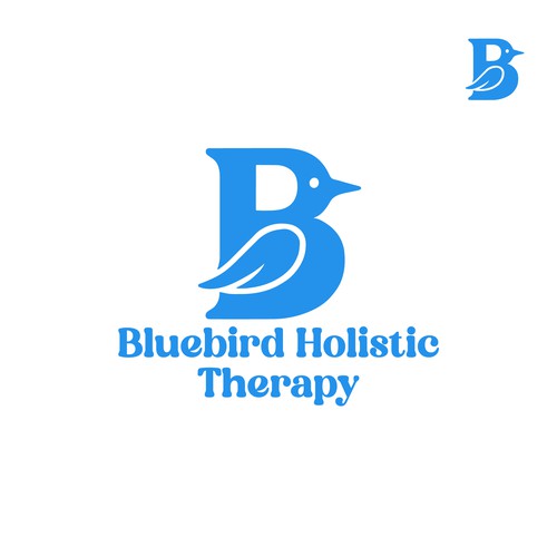 Bluebird Logo for Mental Health & Healing
