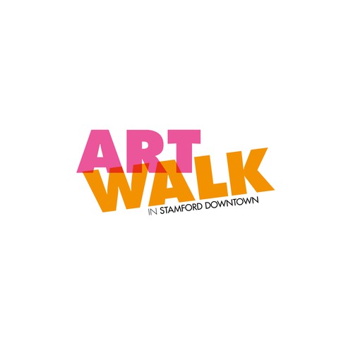 Logo for an art walk in Stamford Downtown