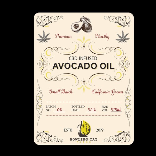Vintage Logo for CBD infused oils