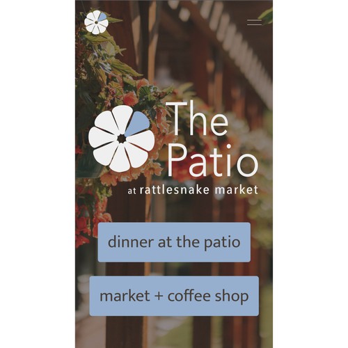 The Patio Website and Brand Design