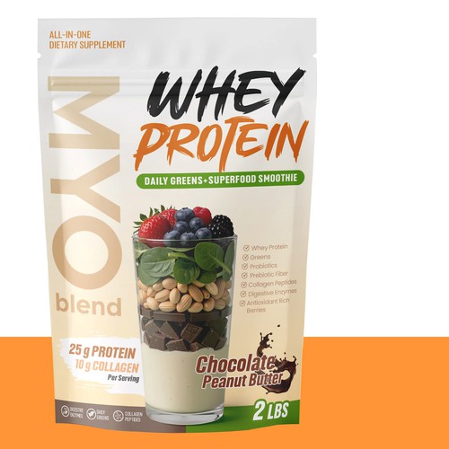 Protein+Greens bag design