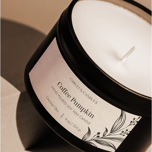 Carleen Candles | Branding for a Hand poured wax candle business