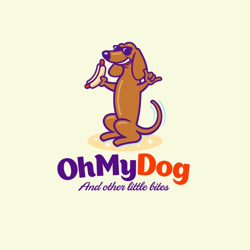 Oh My Dog Hotdog Stand logo