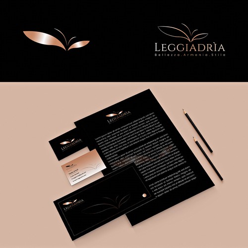 Elegant logo and brand identity design for Leggiadrìa