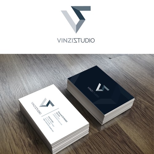 Logo Agence VINZI STUDIO Moderne Créatif pour nouveau départ