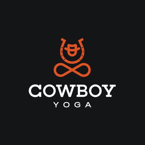 Minimalist design for Cowboy Yoga