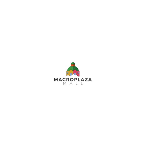 Authentic Mexican-themed shopping center logo