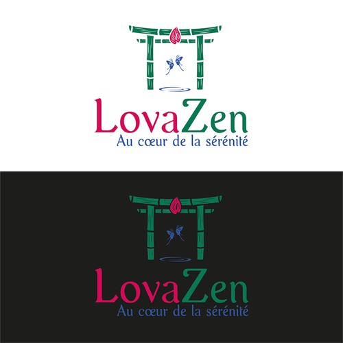 Logo for LovaZen, well-being places thanks to nature