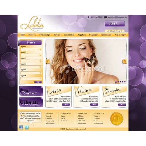 New FUN PROFESSIONAL EXCITING website design wanted for Lalalou!!