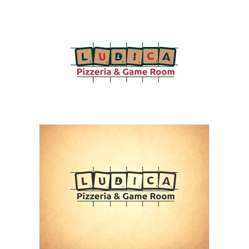 Logo for Pizzeria Ludica -- Italian-style pizzeria and board game room