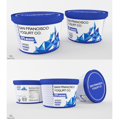 Label design for Yogurt Company