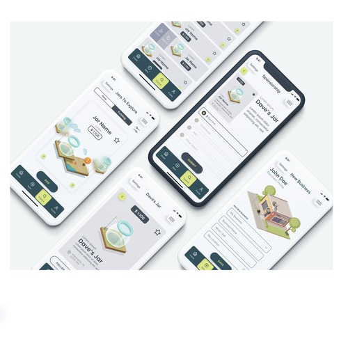 UI UX concept for jars app