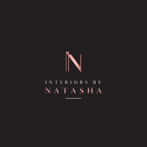 Modern and elegant logo for interior design firm