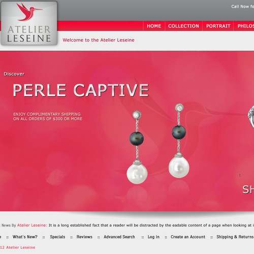 Help Atelier Leseine (jewelry) with a new website design