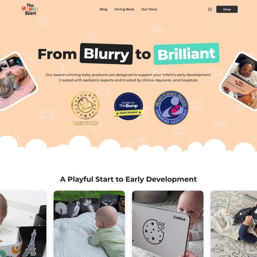 Redesign The Happy Start Website Homepage