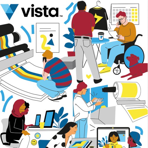 Illustration for vista annual report