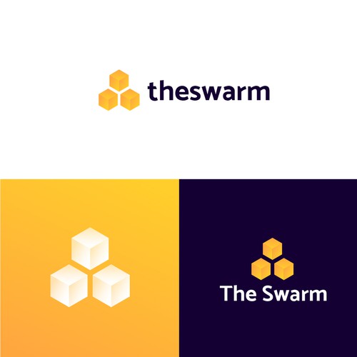 Bold and modern logo for tech startup about bee's