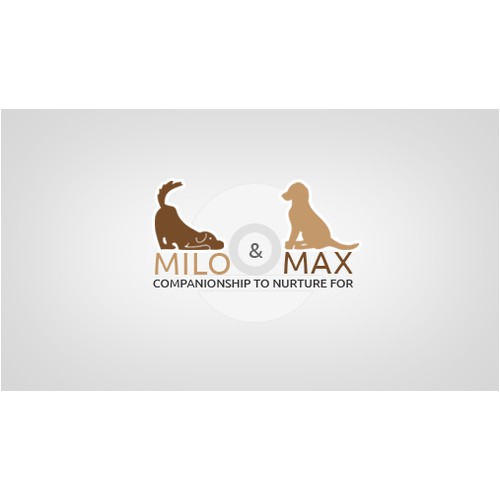 Create a unique logo / illustration for Milo & Max dog food brand