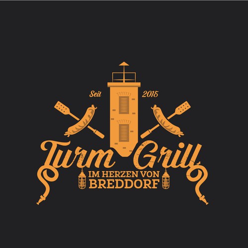 Logo concept for German grill restaurant