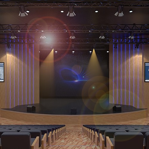 Modern theater interior design