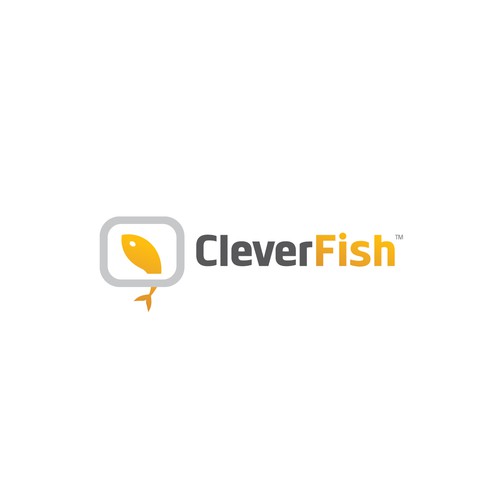 Create the next logo and business card for CleverFish™ Products, LLC