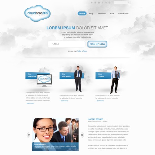 Help Cloudsafe365.com with a new website design