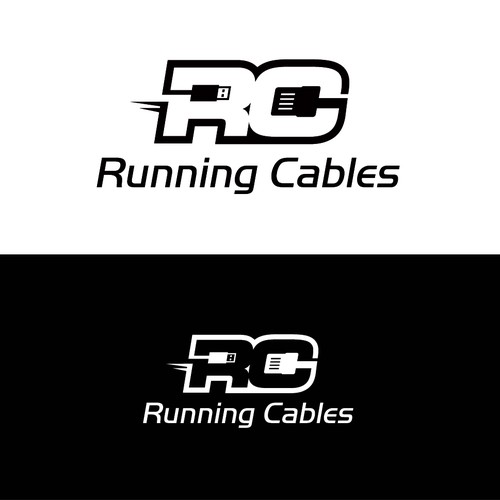 Creat a simple logo for my tech company "Running Cables"