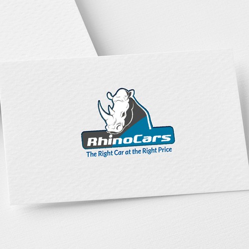 RhinoCars Logo Design for Car Dealership