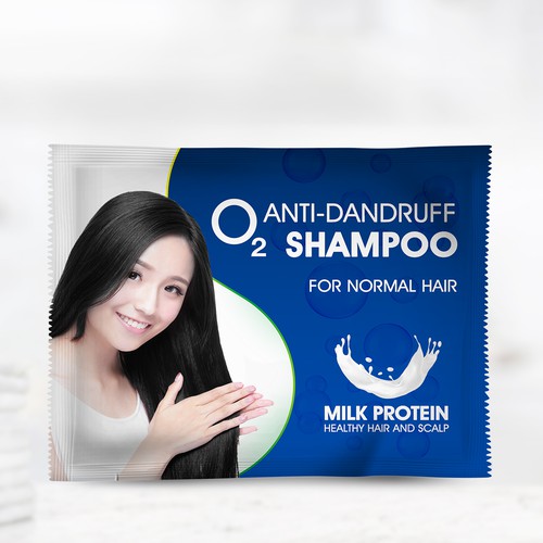 O2 Shampoo Label design 