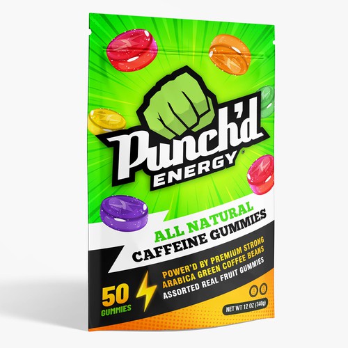 Punch'd Pack Gummie bag designing