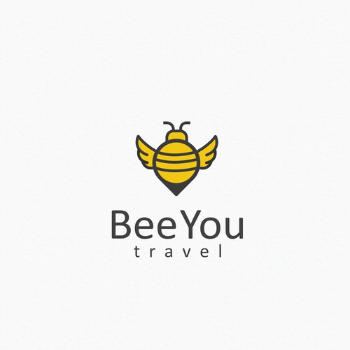 Bee travel logo