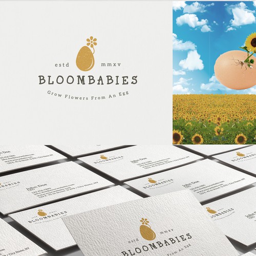 Logo for flower egg product