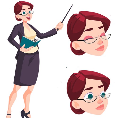 Teacher Character Design 