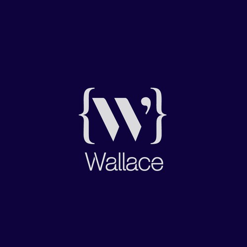 Creative Logo concept for WALLACE - premium software for writers and bloggers