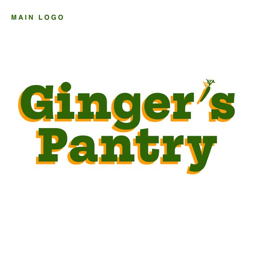 Ginger's Pantry logo design 