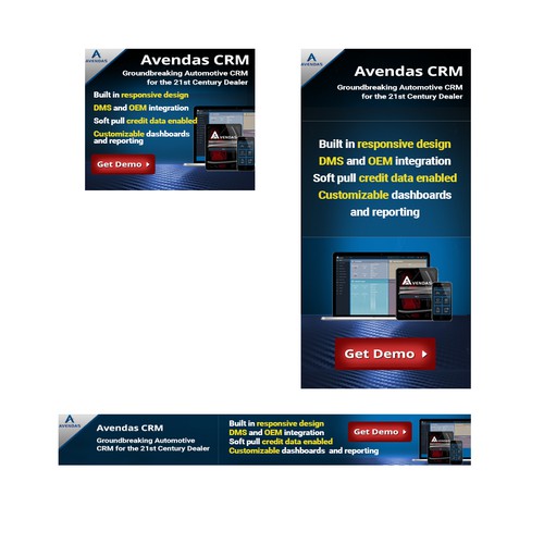 Banners for online automotive publication