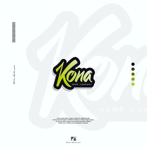 Kona hemp company Logo Concept