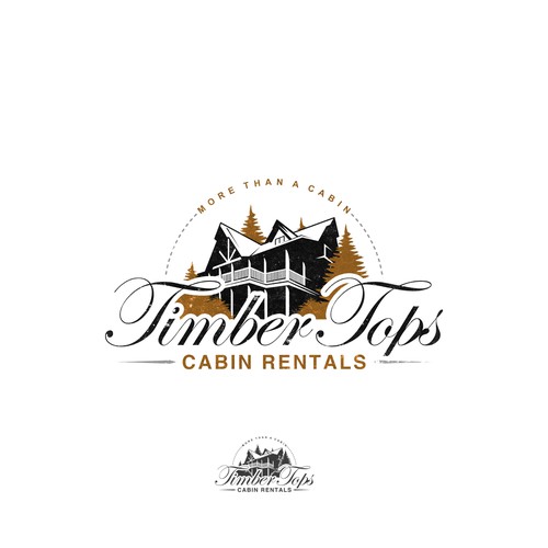 Logo design for Timber Tops Cabin Rentals