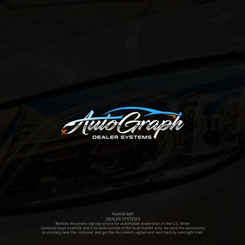 Sketchy logo for auto dealer company