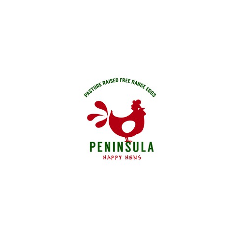 Logo concept for Peninsula Happy Hens